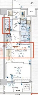 ジェノヴィア赤羽 603 間取り図
