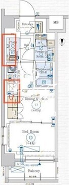 ジェノヴィア赤羽 201 間取り図