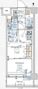 ジェノヴィア赤羽 204 間取り図