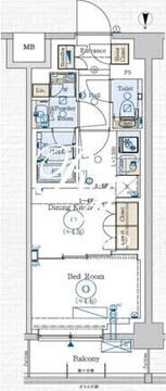 ジェノヴィア赤羽 208 間取り図