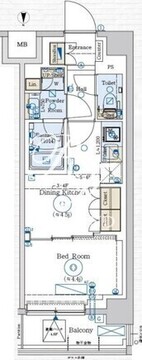 ジェノヴィア赤羽 410 間取り図
