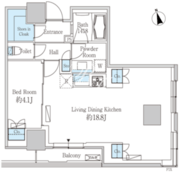ベルファース芝浦タワー 2605 間取り図