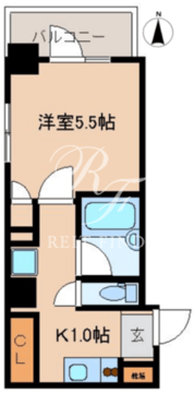 レジディア文京湯島2 801 間取り図