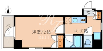 レジディア文京湯島2 704 間取り図