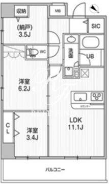 コンフォリア・リヴ志村三丁目 601 間取り図