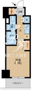 レジディア蒲田3 202 間取り図