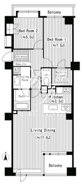 パークサイド・ウイングス 804 間取り図