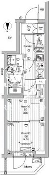 プレミアムキューブ中野新橋DEUX 301 間取り図