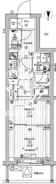 プレミアムキューブ中野新橋DEUX 202 間取り図