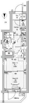 プレミアムキューブ中野新橋DEUX 101 間取り図
