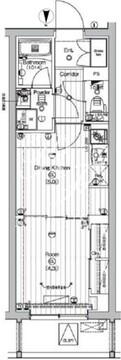 プレミアムキューブ中野新橋DEUX 403 間取り図