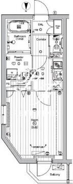 プレミアムキューブ中野新橋DEUX 404 間取り図