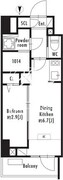 グランパセオ亀戸 1402 間取り図