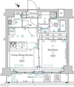 ラフィスタときわ台 203 間取り図