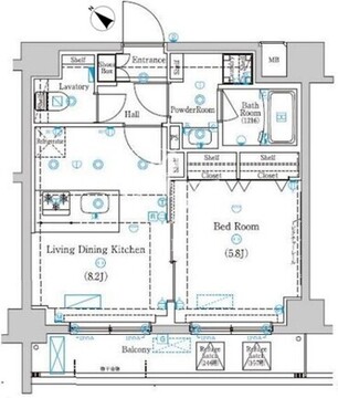 ラフィスタときわ台 101 間取り図