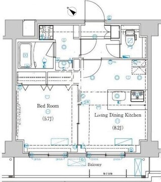ラフィスタときわ台 206 間取り図