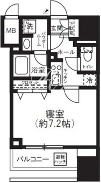 コンシェリア神楽坂 804 間取り図