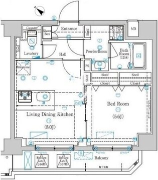 ラフィスタときわ台 407 間取り図