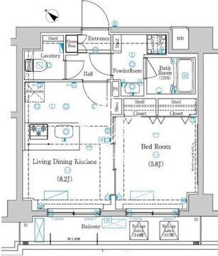 ラフィスタときわ台 403 間取り図