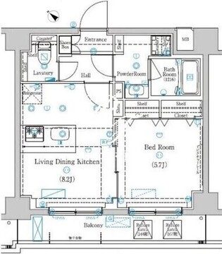 ラフィスタときわ台 705 間取り図