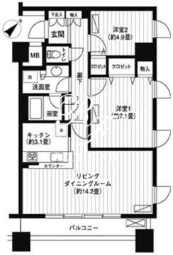 LOOP-M 1201 間取り図
