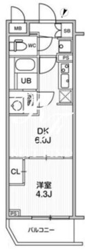 ライムレジデンス曳舟 301 間取り図
