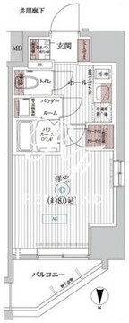 エステムコート亀戸東京イースト 203 間取り図
