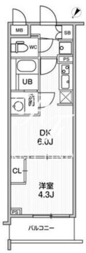 ライムレジデンス曳舟 408 間取り図