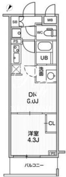 ライムレジデンス曳舟 507 間取り図