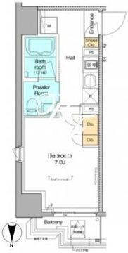 プラウドフラット森下4 1103 間取り図