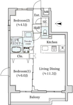 ｌｅ　Ｓｕｄ　α 401 間取り図