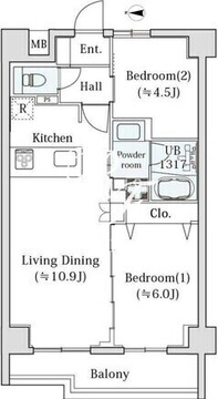 ｌｅ　Ｓｕｄ　α 402 間取り図