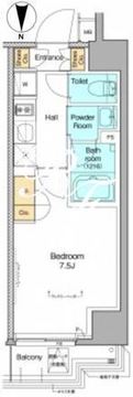 プラウドフラット森下4 801 間取り図