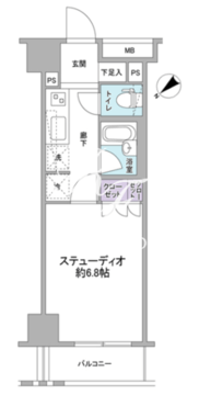 グランスイート銀座レスティモナーク 603 間取り図