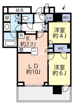ザ・パークハウス戸越公園タワー 709 間取り図