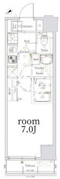 ログ銀座東 702 間取り図