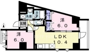 カナールK2 601 間取り図