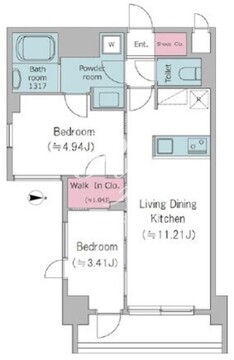 ドゥーエ西馬込2 608 間取り図