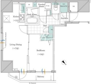 ガリシア大塚サウス 901 間取り図