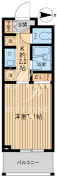 エコロジー東陽町プロセンチュリー 406 間取り図