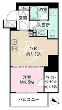 ザ・パークワンズ渋谷本町 410 間取り図