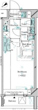 ガリシアレジデンス松陰神社 503 間取り図