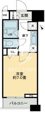 クロスレジデンス蒲田 503 間取り図