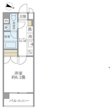 コスモリード西馬込レジデンス 107 間取り図
