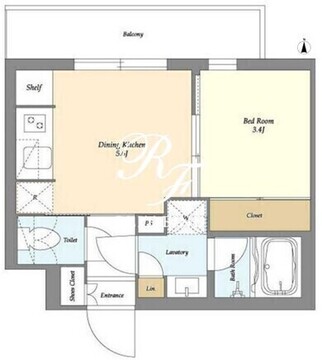 ベルファース三軒茶屋 107 間取り図