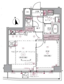アルコバレーノ武蔵小山 501 間取り図