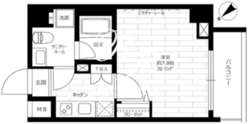 グランドコンシェルジュ日本橋水天宮 506 間取り図