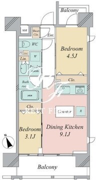グランカーサ曳舟 301 間取り図