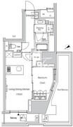 ザ・パークハビオ市ヶ谷ウエスト 402 間取り図