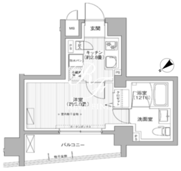 ルヴェール日本橋小伝馬町 501 間取り図